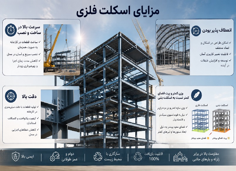 اسکلت فلزی